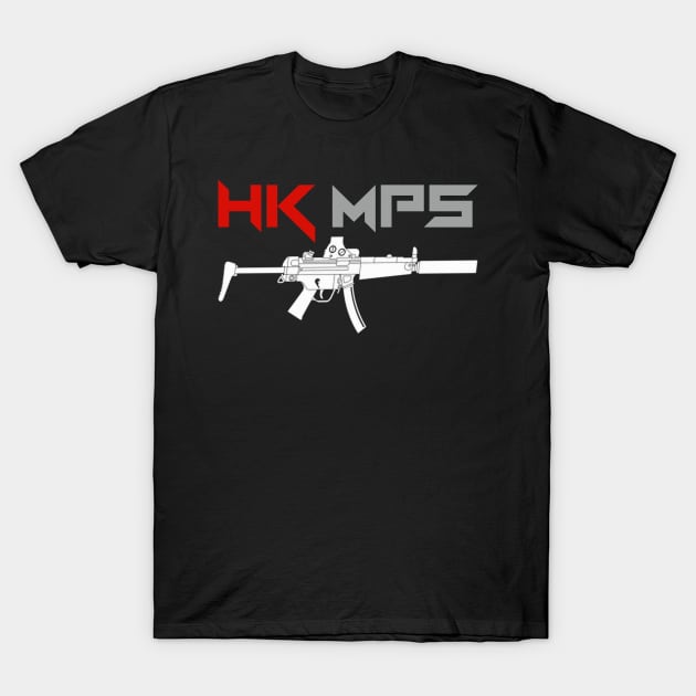 HK MP5 T-Shirt by Aim For The Face